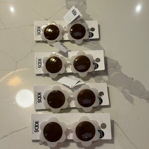 Kids White Flower Sunglasses